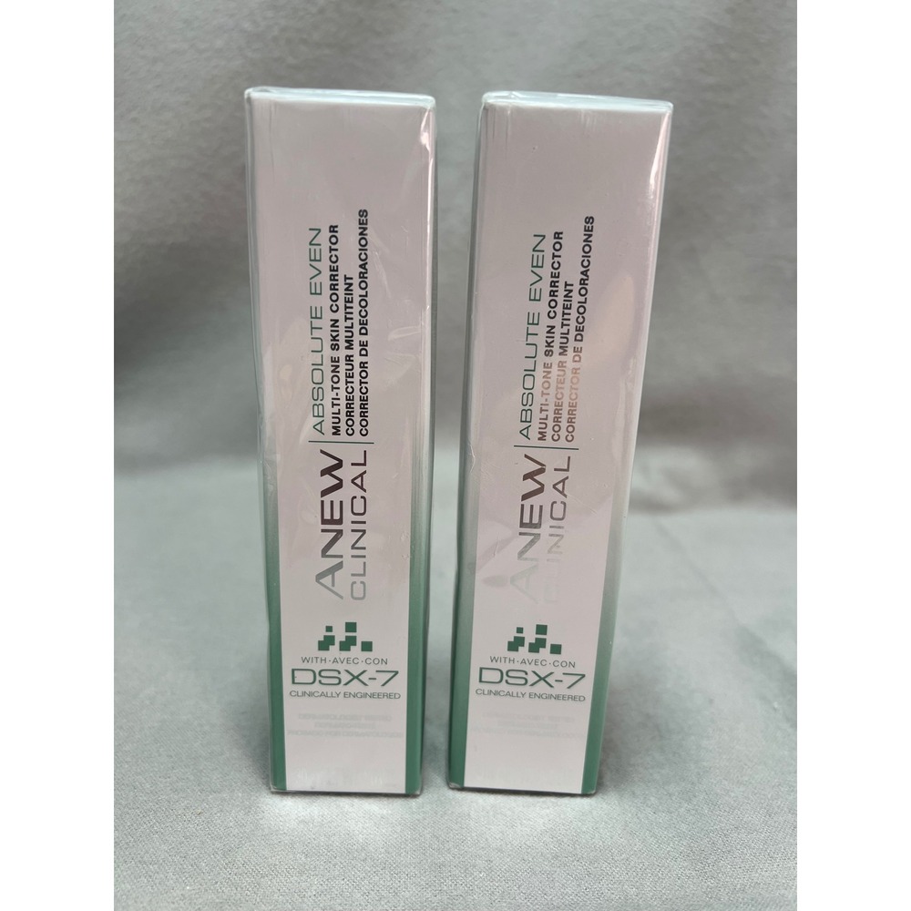 Avon Anew Clinical Absolute Even Multi-Tone Skin Corrector DSX-7 1oz Lot of 2